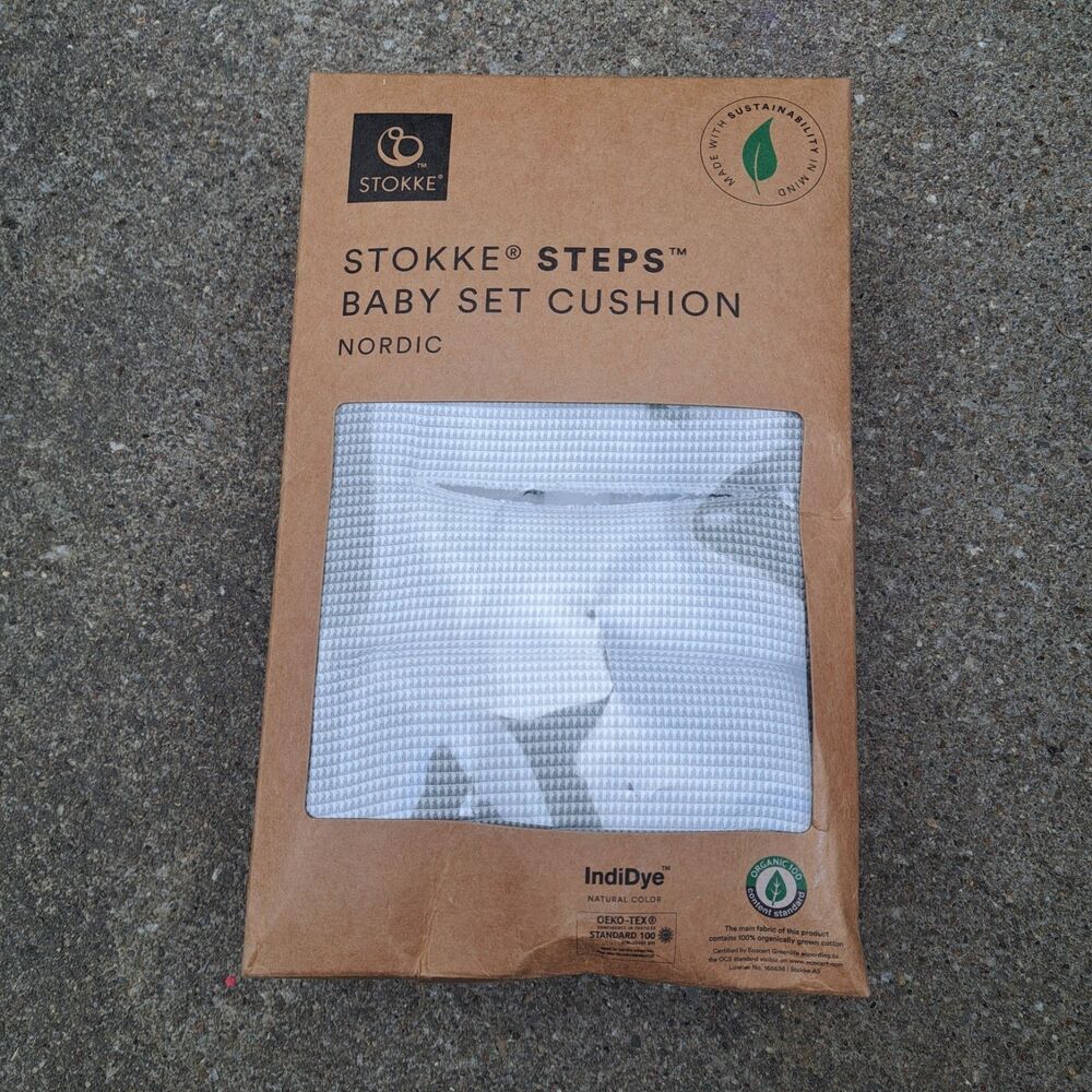 Stokke Steps Baby Set Cushion Nordic Gray NEW (Open Box)